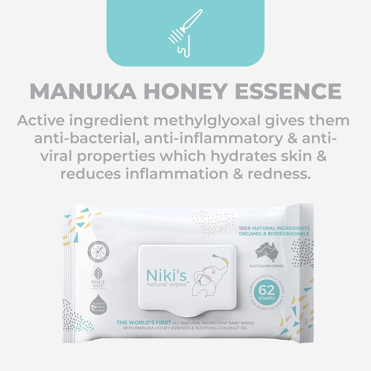 Niki’s Natural Baby Wipes – Gentle for Sensitive Skin