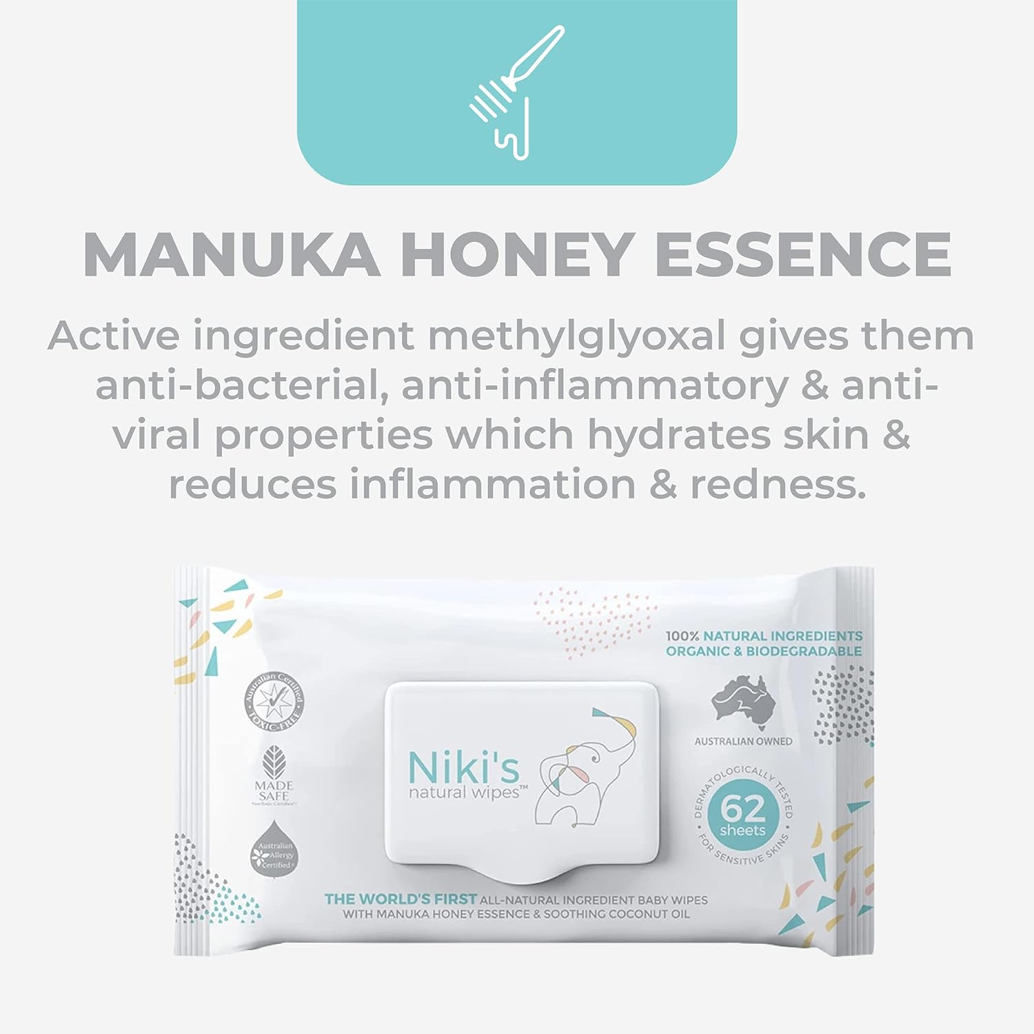 Niki’s Natural Baby Wipes – Gentle for Sensitive Skin