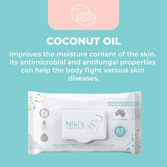 Niki’s Natural Baby Wipes – Gentle for Sensitive Skin