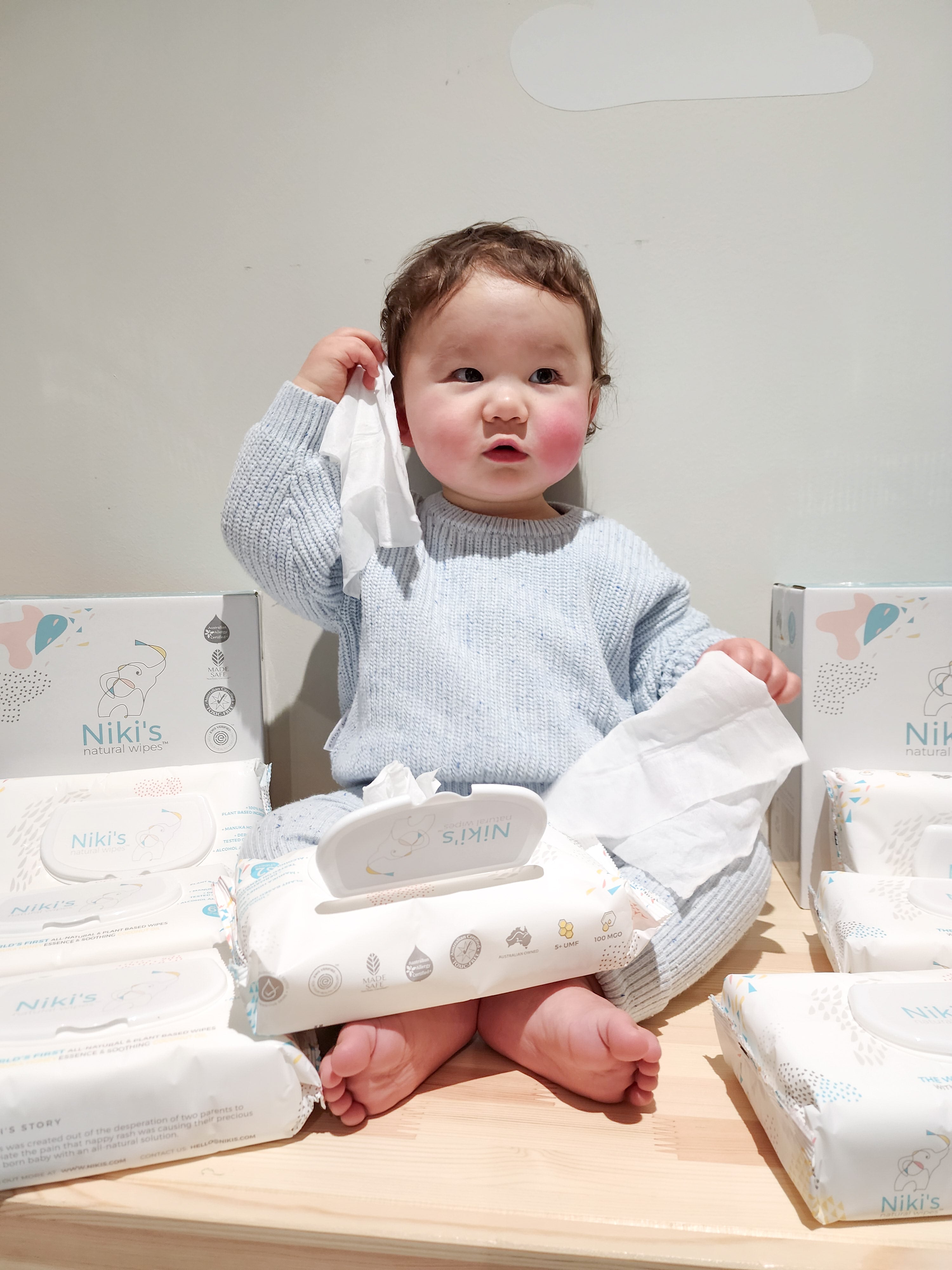 Niki’s Natural Baby Wipes – Gentle for Sensitive Skin