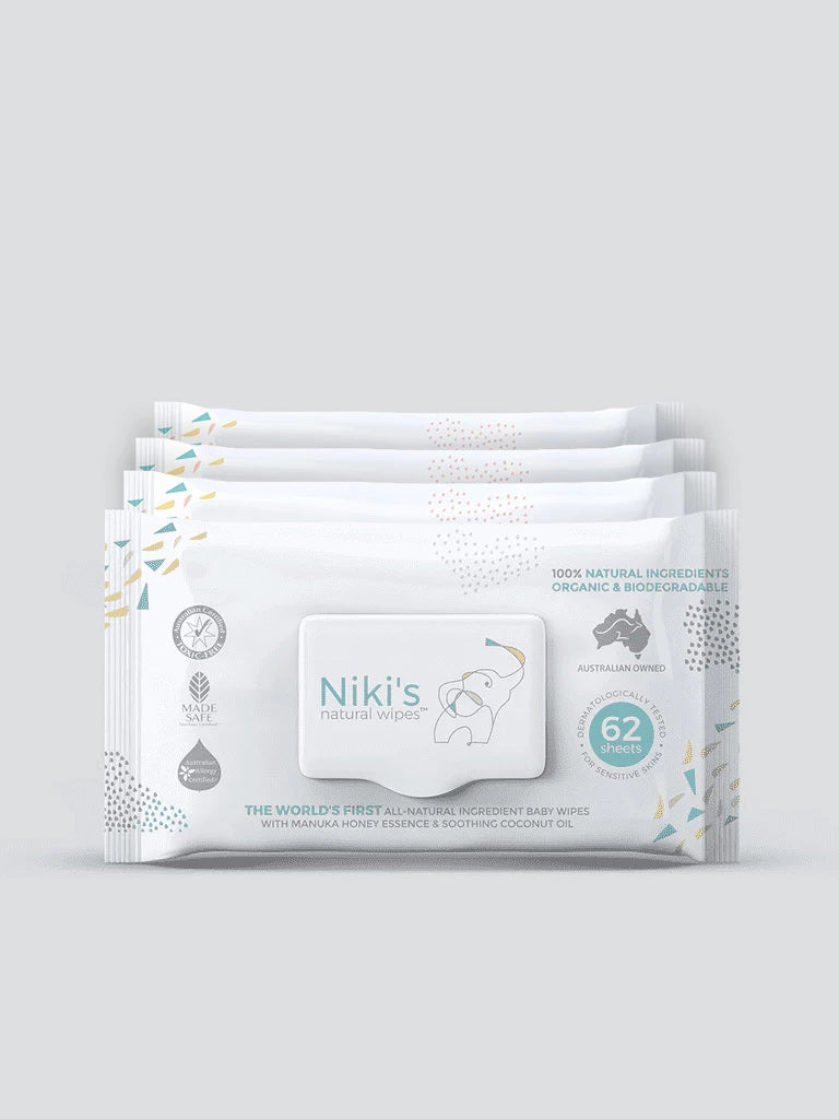 Niki's Month Pack Packs of Natural Baby Wipes Niki's