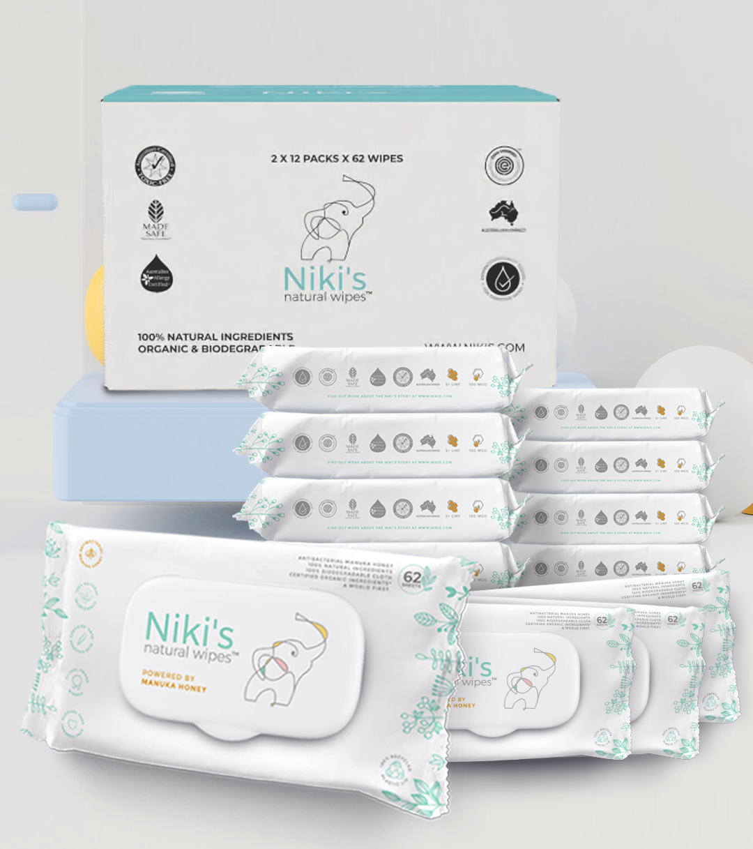 Niki’s Natural Baby Wipes – Gentle for Sensitive Skin