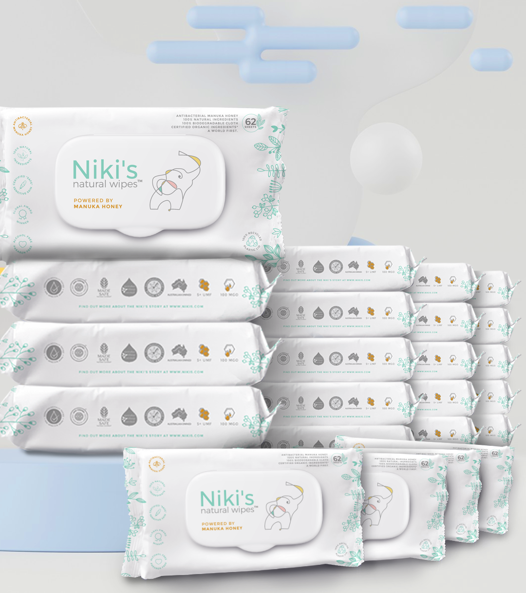 Niki’s Natural Baby Wipes – Gentle for Sensitive Skin
